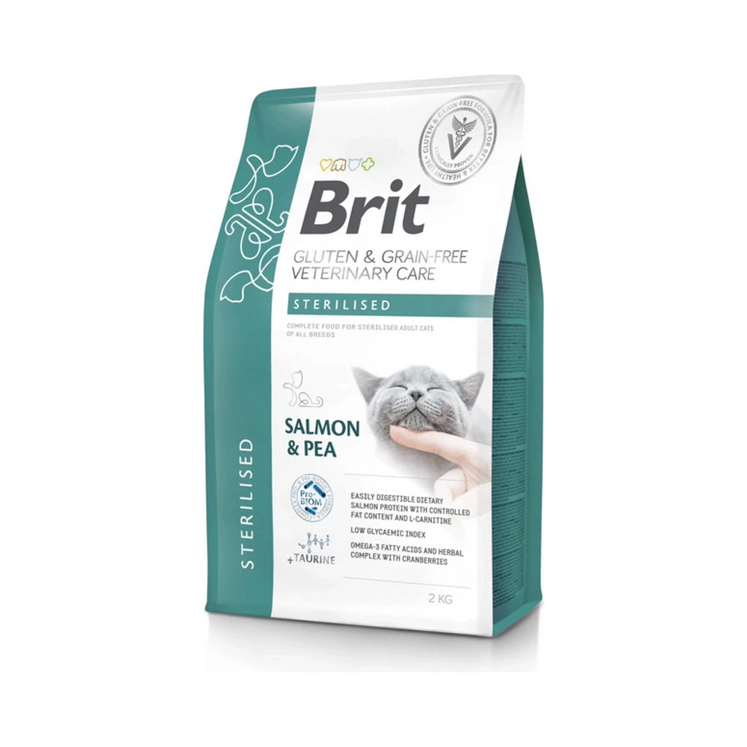 Brit Veterinary Diets GF cat Sterilised 2 kg